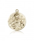 St. Bernard of Clairvaux Medal, 14 Karat Gold