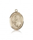 St. Theresa Medal, 14 Karat Gold, Large