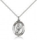 St. Christopher Softball Medal, Sterling Silver, Medium