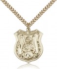St. Michael the Archangel Medal, Gold Filled