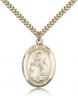 St. Marina Medal, Gold Filled, Large
