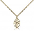 Crucifix Pendant, Gold Filled