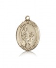 St. Zachary Medal, 14 Karat Gold, Large