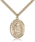 St. Christina the Astonishing Medal, Gold Filled, Large