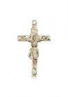 Crucifix Pendant, 14 Karat Gold