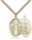 Air Force Cross Pendant, Gold Filled