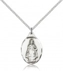 Infant of Prague Medal, Sterling Silver