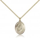 St. Sebastian Track and Field Medal, Gold Filled, Medium