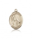 St. Veronica Medal, 14 Karat Gold, Large