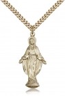 Miraculous Medal, Gold Filled