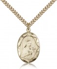 St. Theresa Medal, Gold Filled