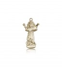 Divino Nino Medal, 14 Karat Gold