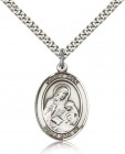 St. Ann Medal, Sterling Silver, Large