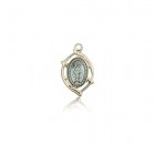 Miraculous Medal, 14 Karat Gold
