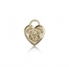 Communion Heart Medal, 14 Karat Gold