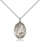 St. Edburga of Winchester Medal, Sterling Silver, Medium