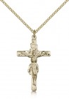 Crucifix Pendant, Gold Filled
