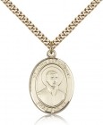 St. John Berchmans Medal, Gold Filled, Large