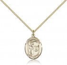 St. Sebastian Golf Medal, Gold Filled, Medium