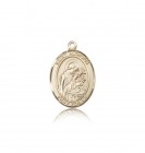 St. Aloysius Gonzaga Medal, 14 Karat Gold, Medium
