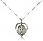 Divine Mercy Medal, Sterling Silver