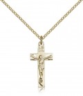 Crucifix Pendant, Gold Filled