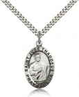 St. Jude Medal, Sterling Silver