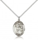 St. Sebastian Medal, Sterling Silver, Medium