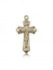 Crucifix Pendant, 14 Karat Gold