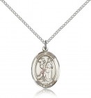 St. Roch Medal, Sterling Silver, Medium