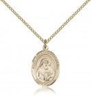 St. Bede the Venerable Medal, Gold Filled, Medium