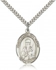 St. Basil the Great Medal, Sterling Silver, Large