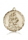St. Christopher Medal, 14 Karat Gold