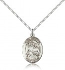 St. Raphael the Archangel Medal, Sterling Silver, Medium