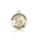 Guardian Angel Medal, 14 Karat Gold