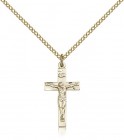 Crucifix Pendant, Gold Filled