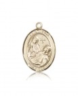 St. Fina Medal, 14 Karat Gold, Large