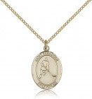 St. Sebastian Ice Hockey Medal, Gold Filled, Medium