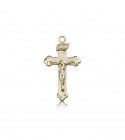 Crucifix Pendant, 14 Karat Gold