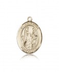 St. Genevieve Medal, 14 Karat Gold, Large