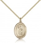 St. Stephen the Martyr Medal, Gold Filled, Medium
