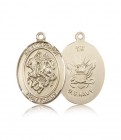 St. George Navy Medal, 14 Karat Gold, Large