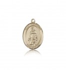 St. Peregrine Laziosi Medal, 14 Karat Gold, Medium