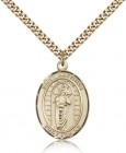 St. Matthias the Apostle Medal, Gold Filled, Large