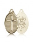 Navy Cross Pendant, 14 Karat Gold