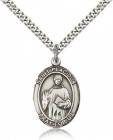 St. Placidus Medal, Sterling Silver, Large