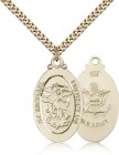 St. Michael Army Medal, Gold Filled