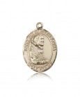 St. Pio of Pietrelcina Medal, 14 Karat Gold, Large