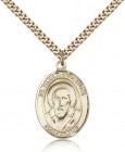 St. Francis De Sales Medal, Gold Filled, Large