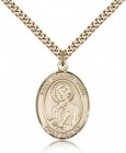 St. Dominic Savio Medal, Gold Filled, Large